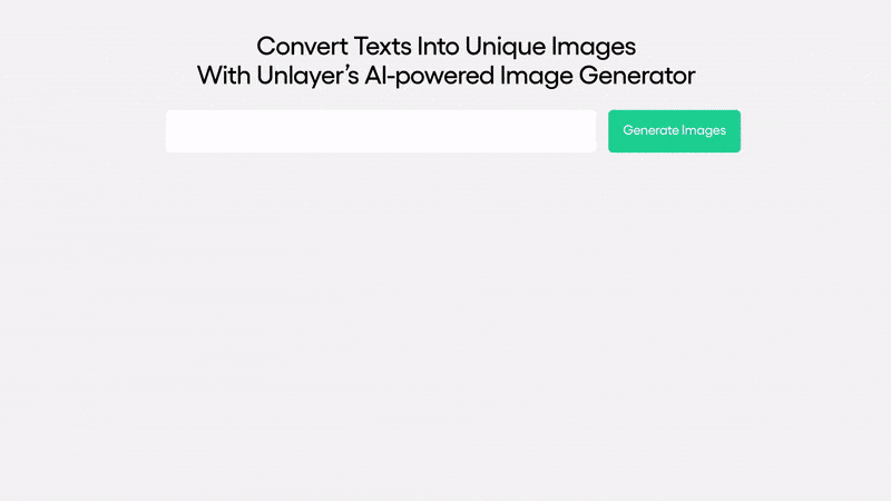 AI powered image generator