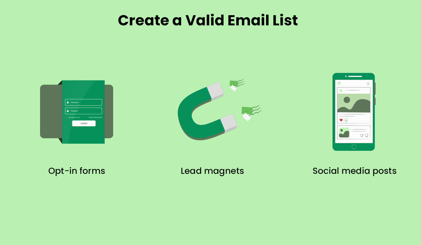 3 ways to create a valid email list to personalize your emails