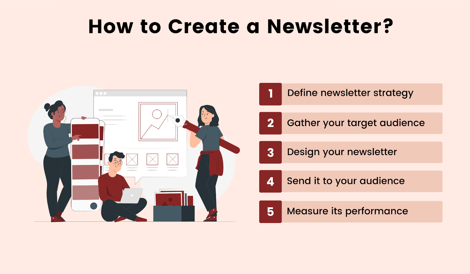 5 steps for how to create a newsletter