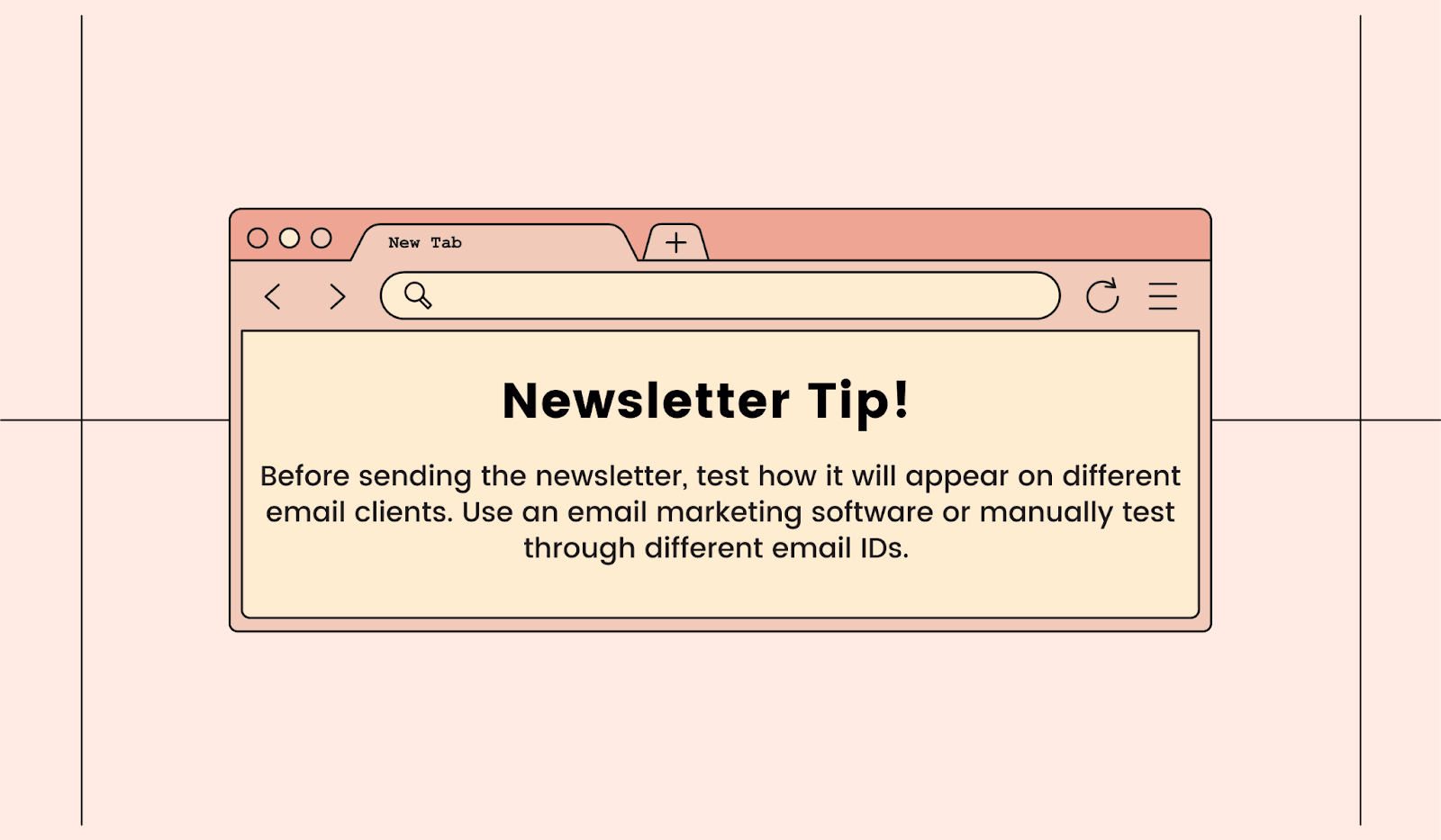 Tip to follow before sending newsletters