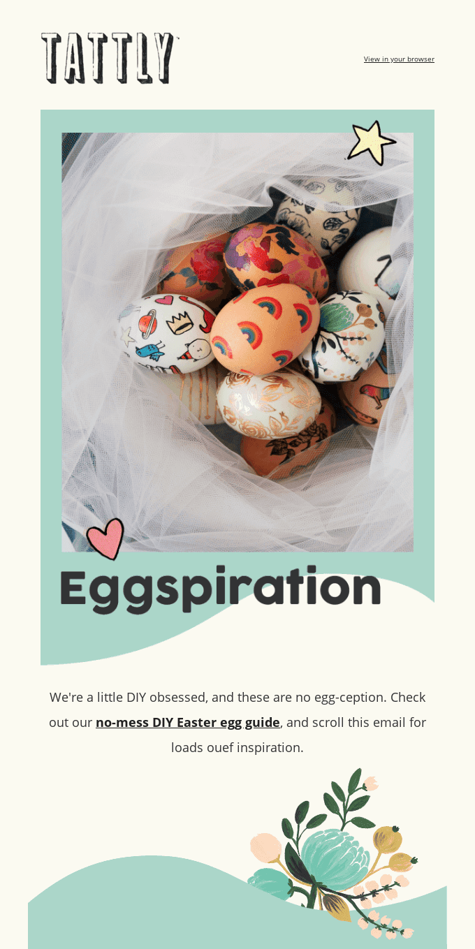 Easter email example from Tattly