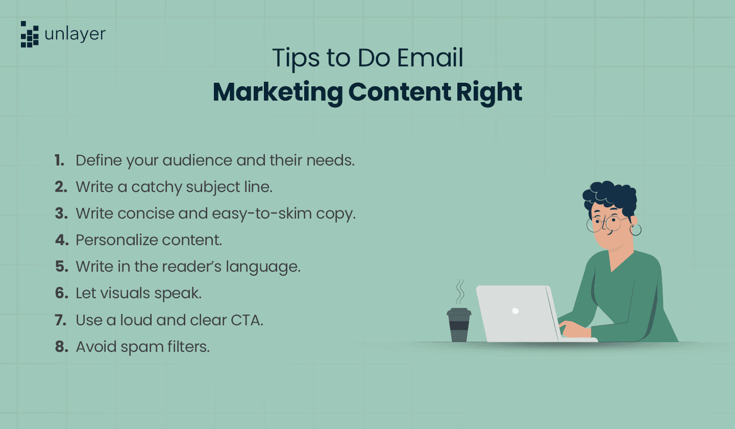 Email marketing content tips