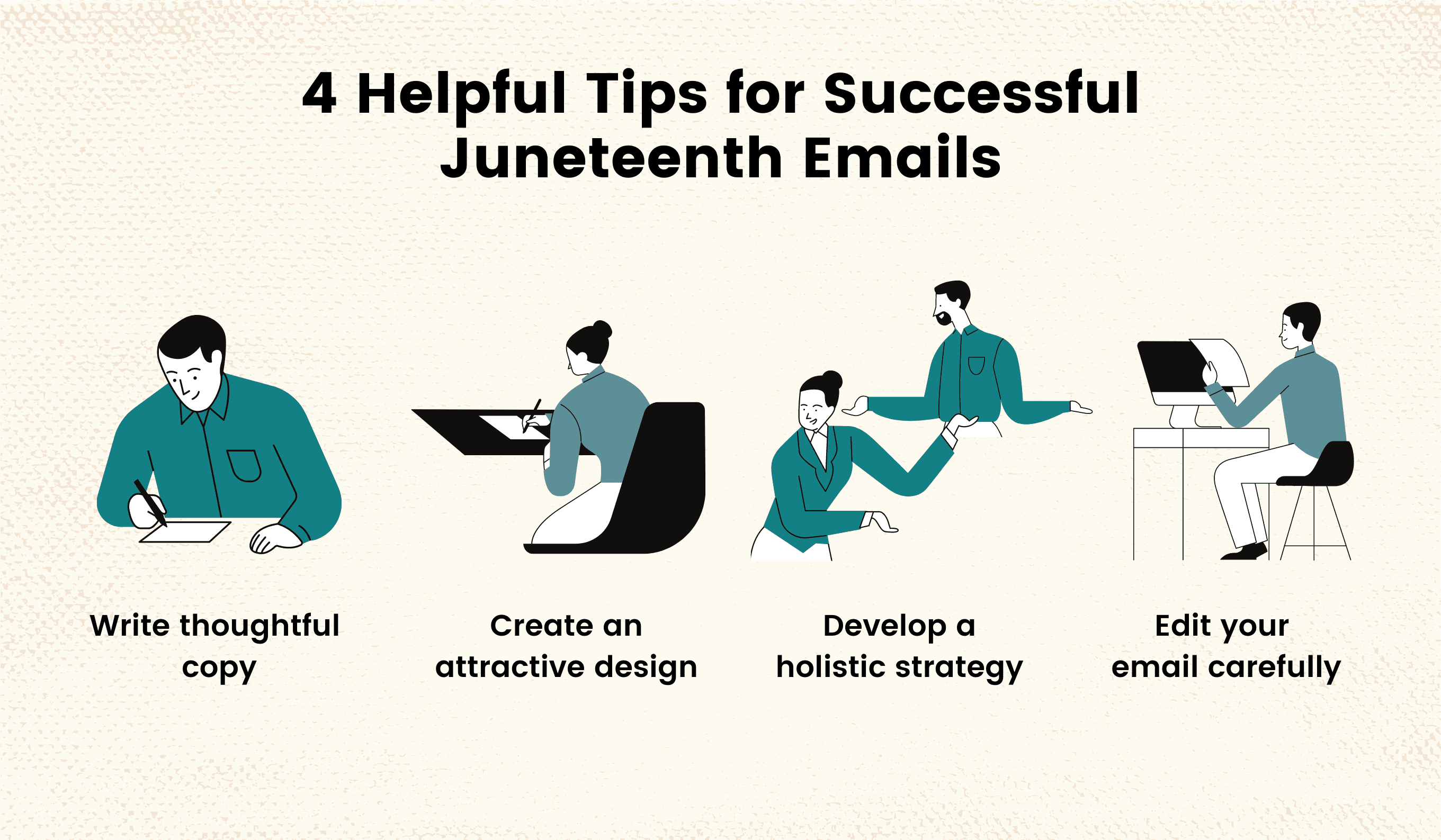 4 helpful tips to follow when creating Juneteenth emails