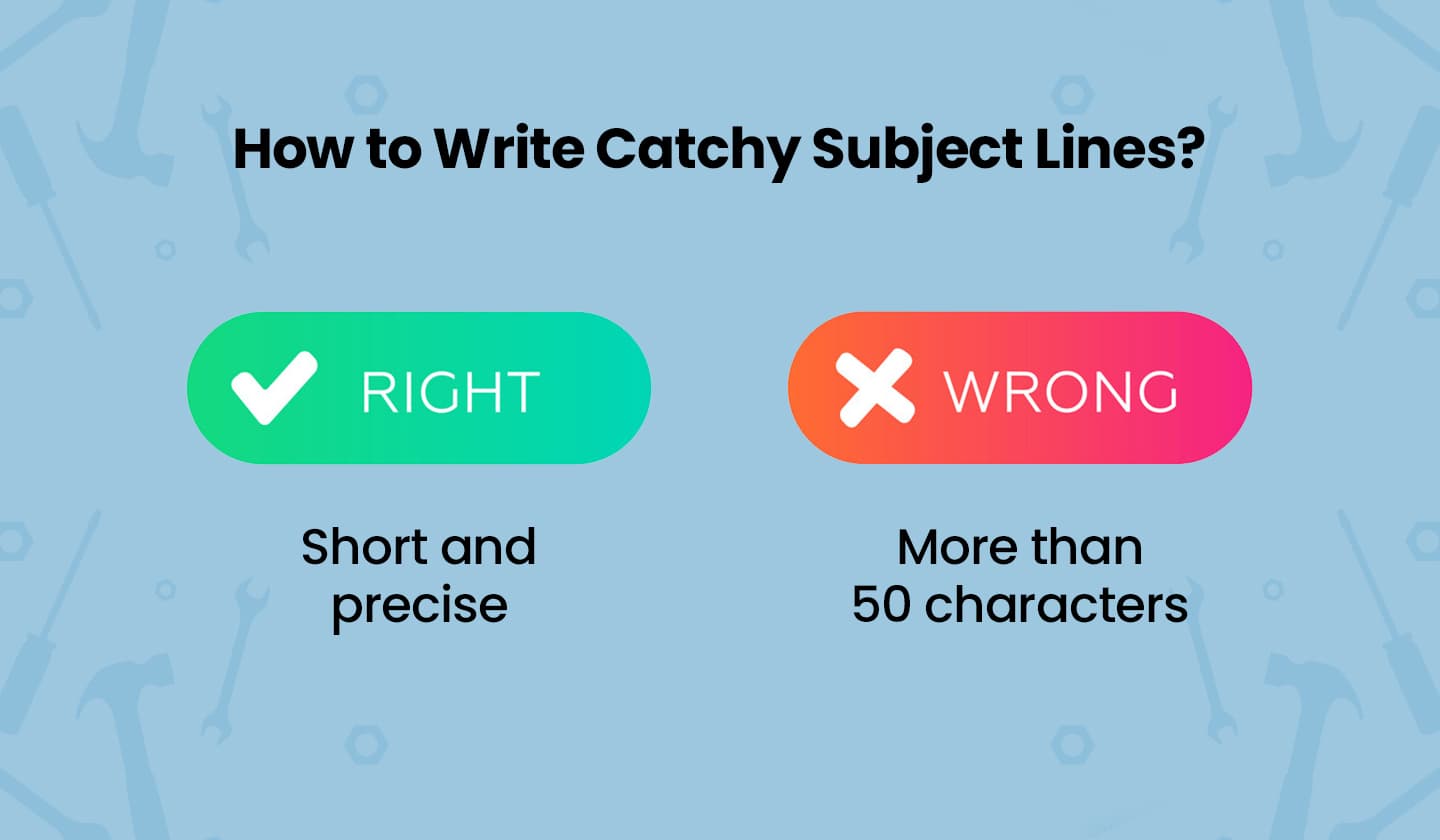 Write short and precise email subject lines instead of longer ones