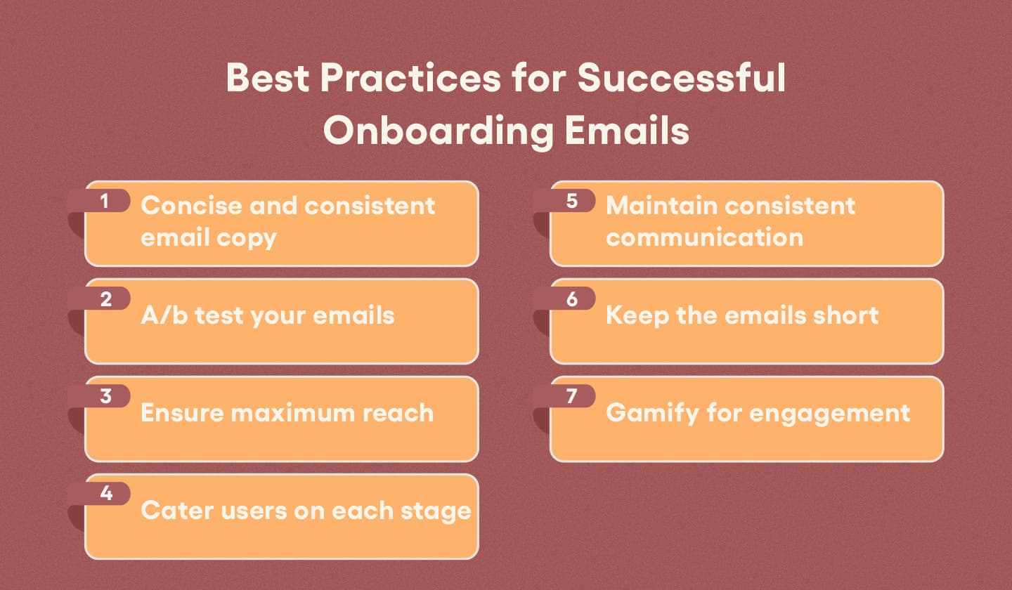 Best practices that make your onboarding emails successful.