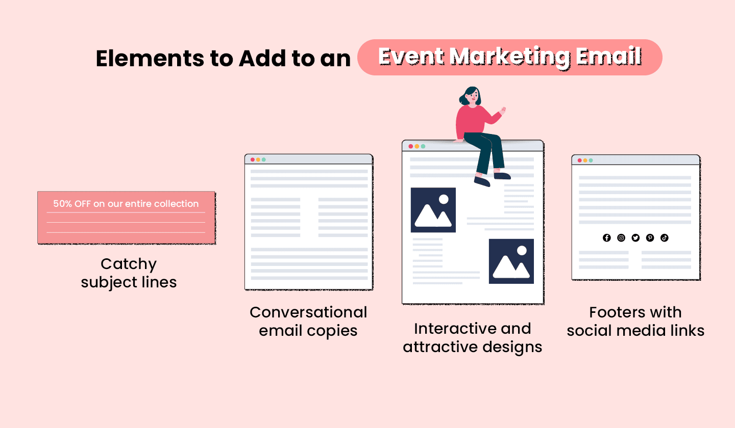 Essential elements of event marketing emails 